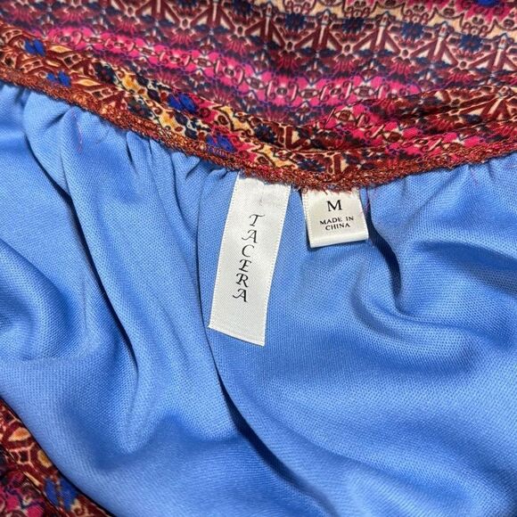 Tacera Multi Cold Shoulder Quarter Sleeve Dress Size Medium NEW - Picture 6 of 8